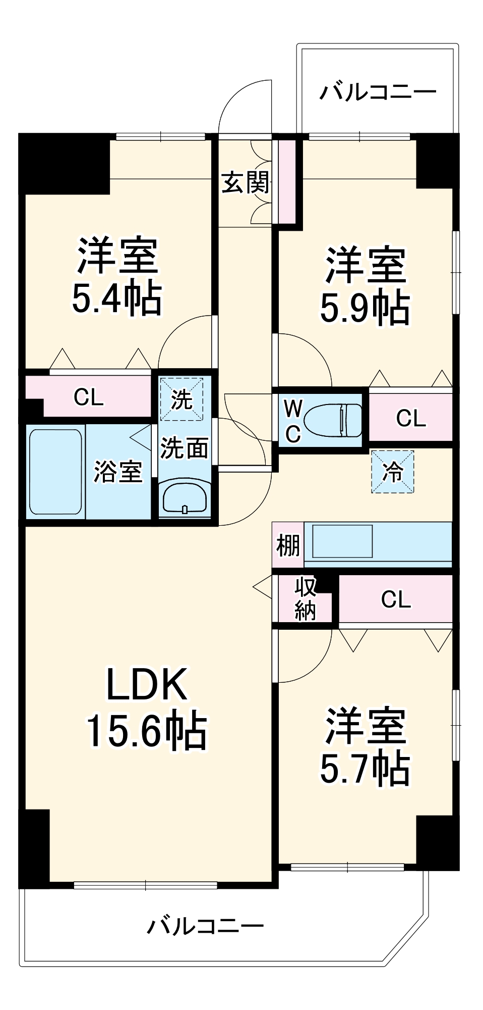 Kz SQUAREの間取り