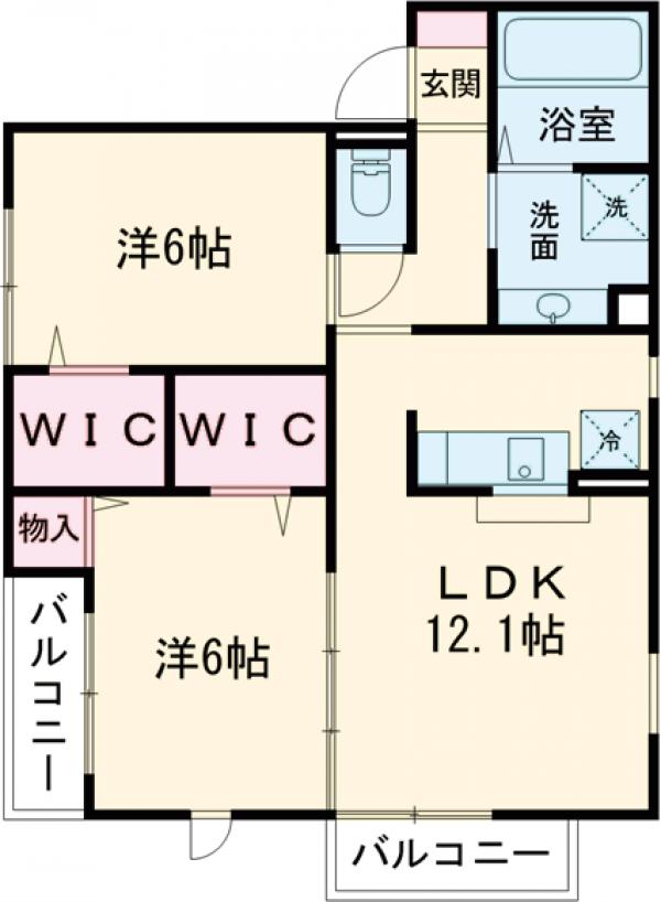 La casa amarillaの間取り