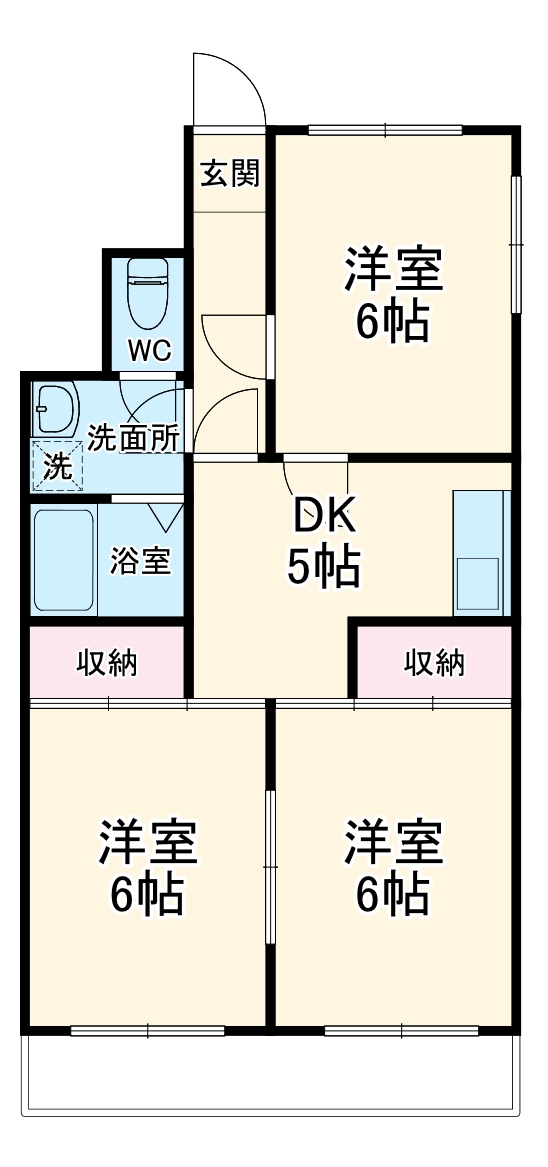 メゾン小林Ⅱの間取り