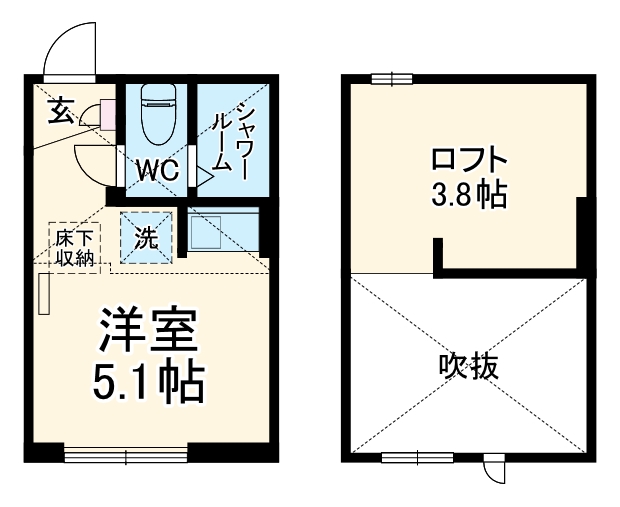 サニーウェルNIshiyaの間取り