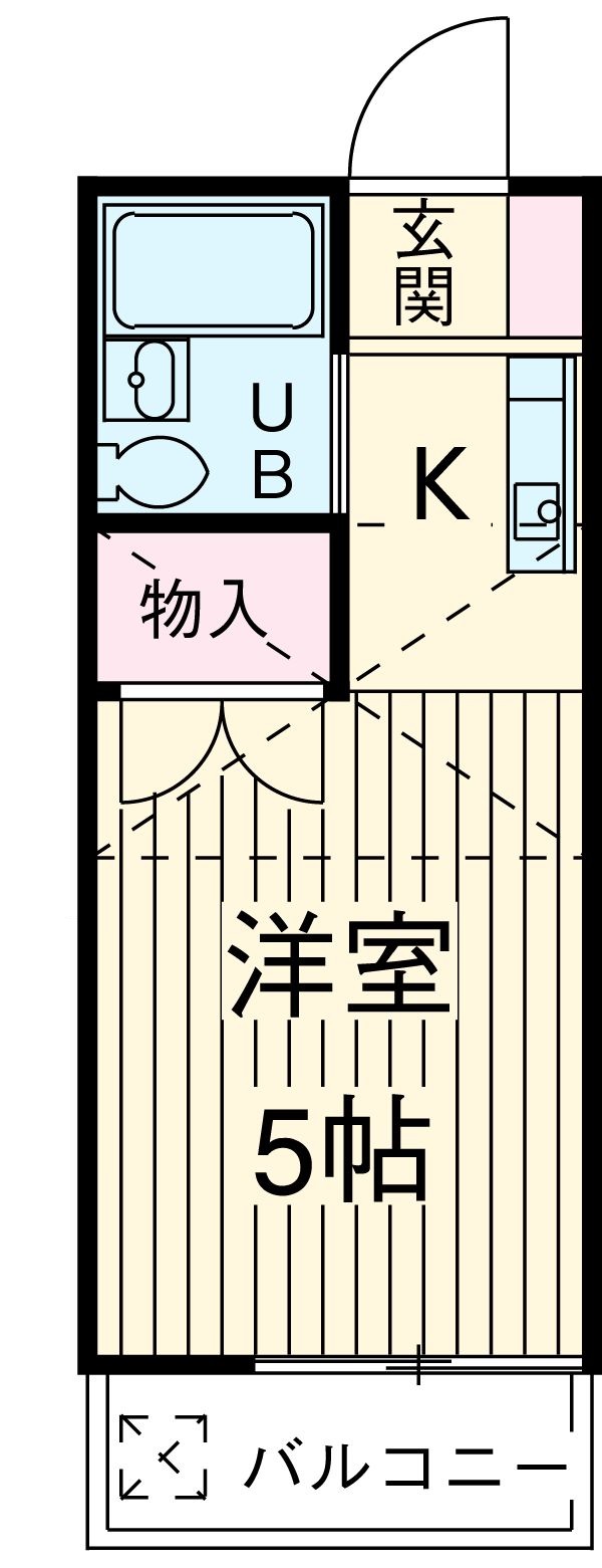 エスタ国分寺壱番館・103号室の間取り