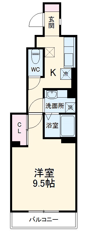 シャルムAの間取り