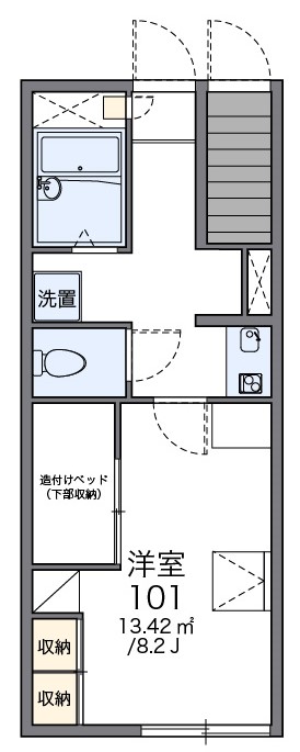 レオパレス折戸の間取り