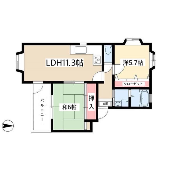 ジュネシスTWINの間取り