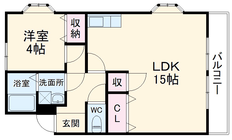 メゾンKの間取り