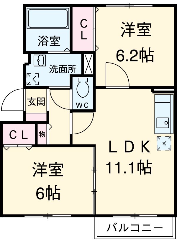 アレーズの間取り