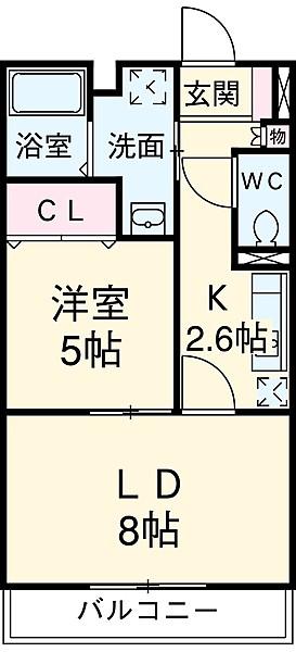 Skypia江向の間取り