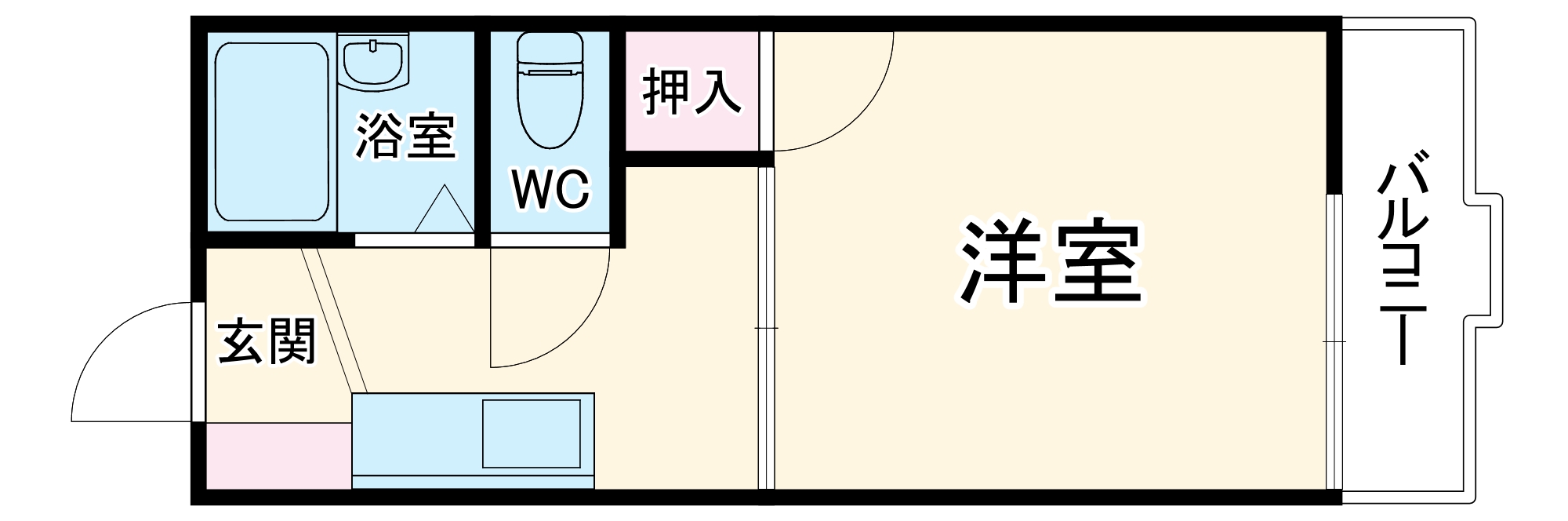 ウイング天花寺の間取り