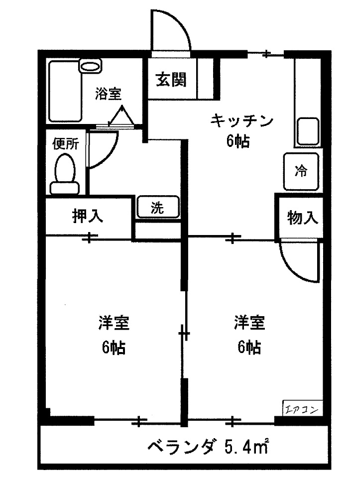 サンハイム富士見の間取り