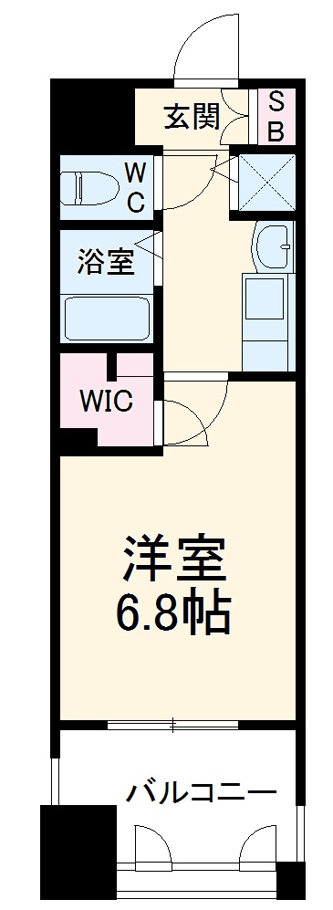 プレサンス泉セントマークの間取り