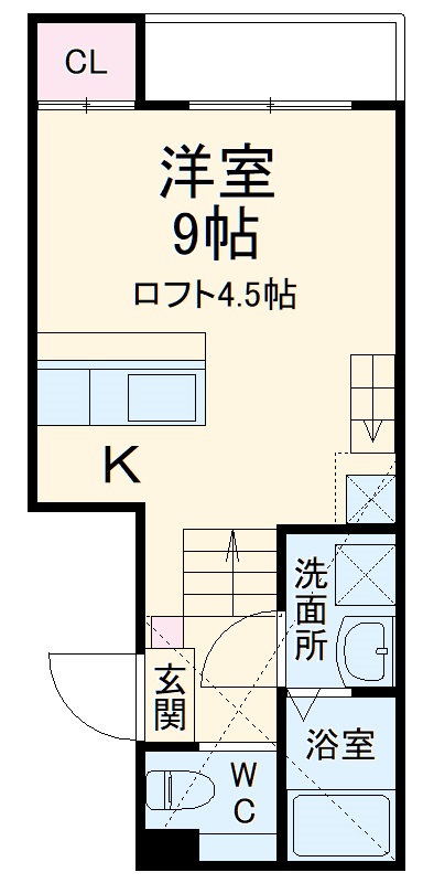 casa felice 長田の間取り