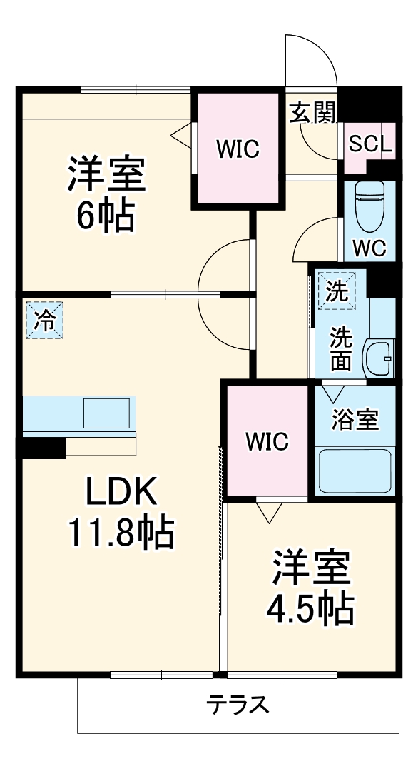 エクレール原宿の間取り