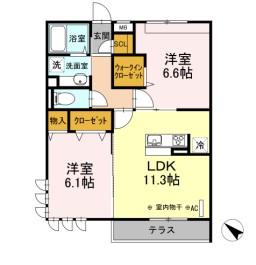 エクレール原宿の間取り