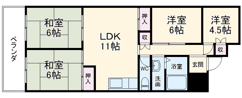 サンライズ高杉の間取り