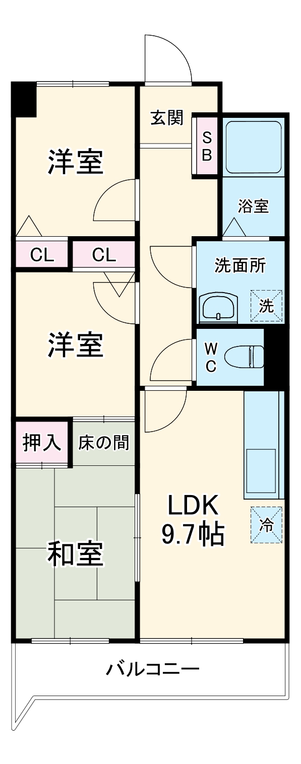 メモリータイムの間取り