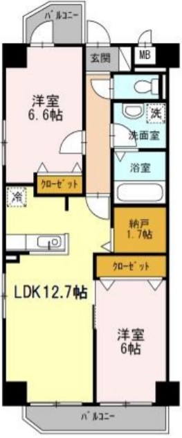 ハピネス車道の間取り