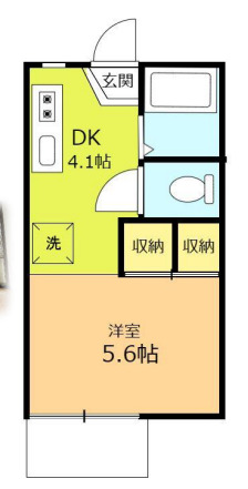 ハイツコアミA棟の間取り