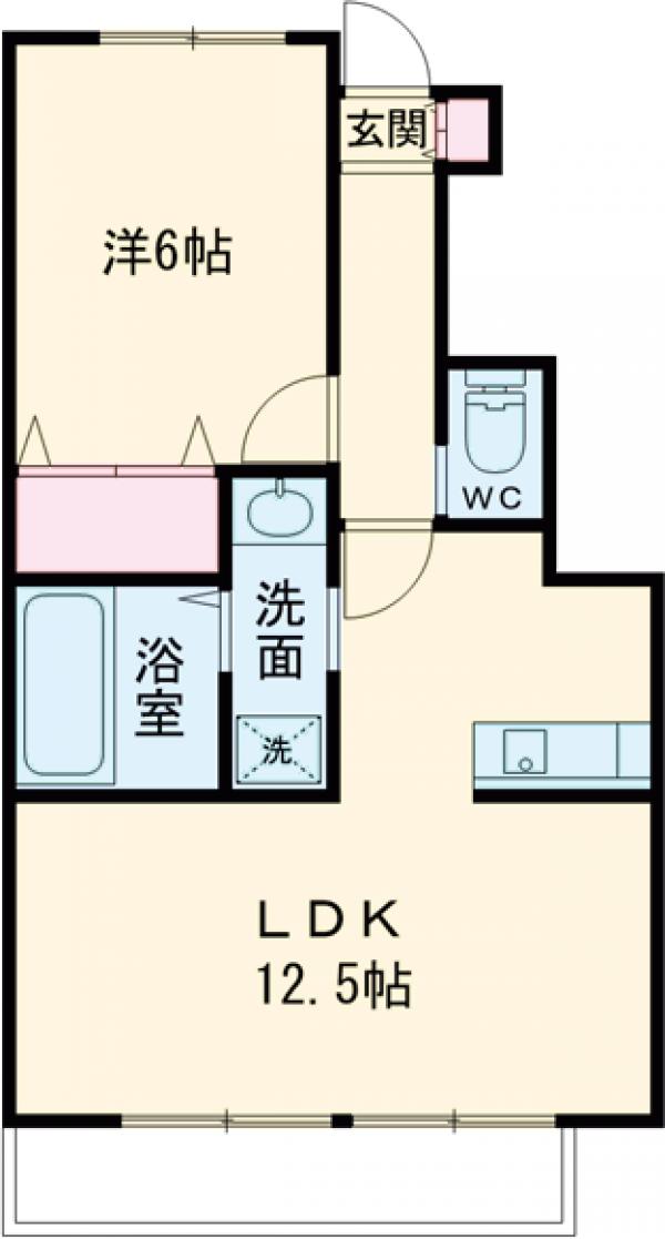 クレールカーサ聖蹟の間取り