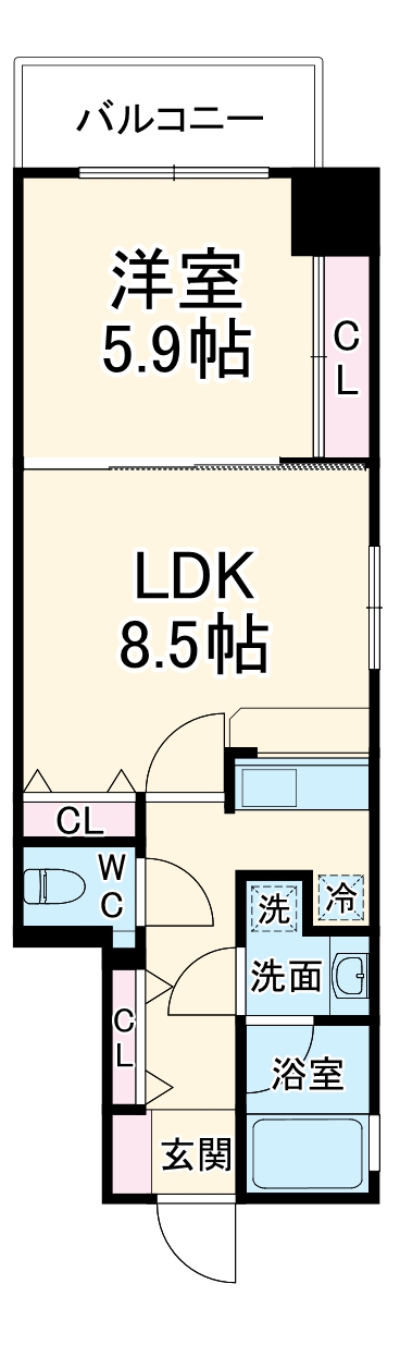 ライブコート泉の間取り