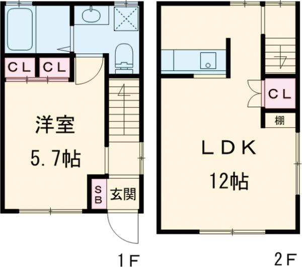 リカーサ国分寺の間取り