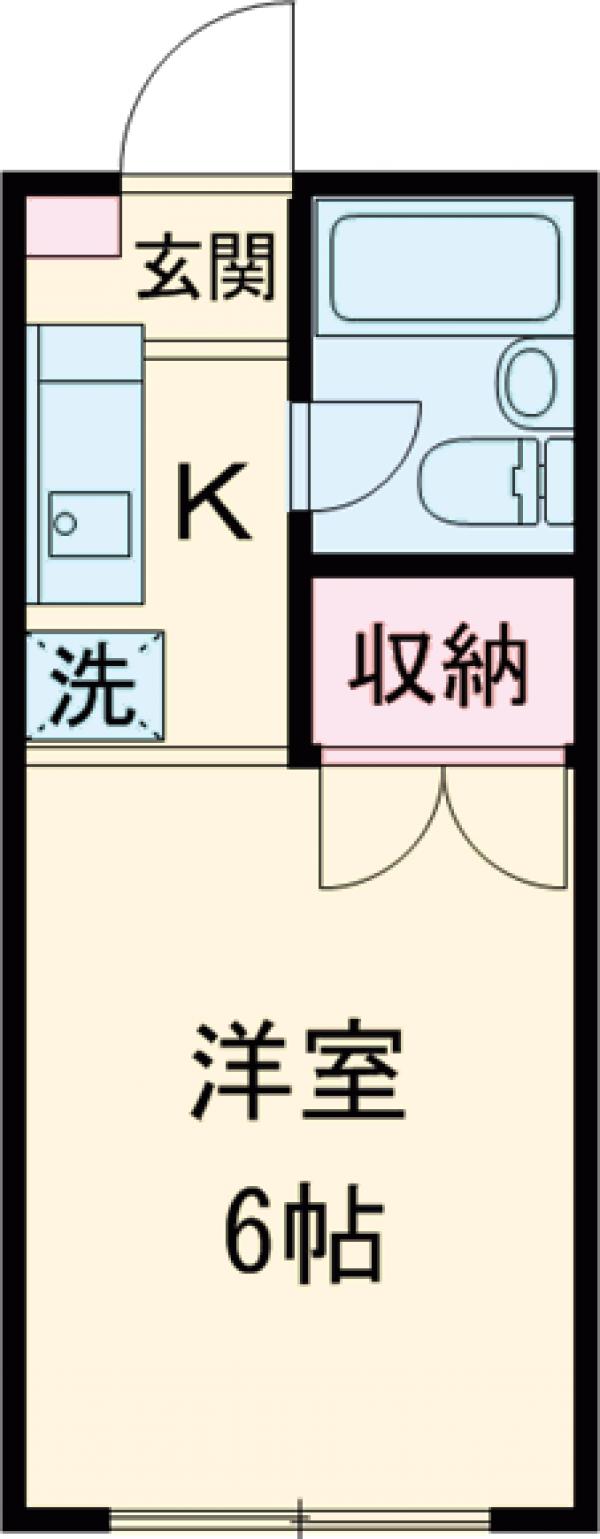 スカイハイツ土方の間取り