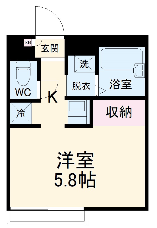 プランドール鶴間の間取り