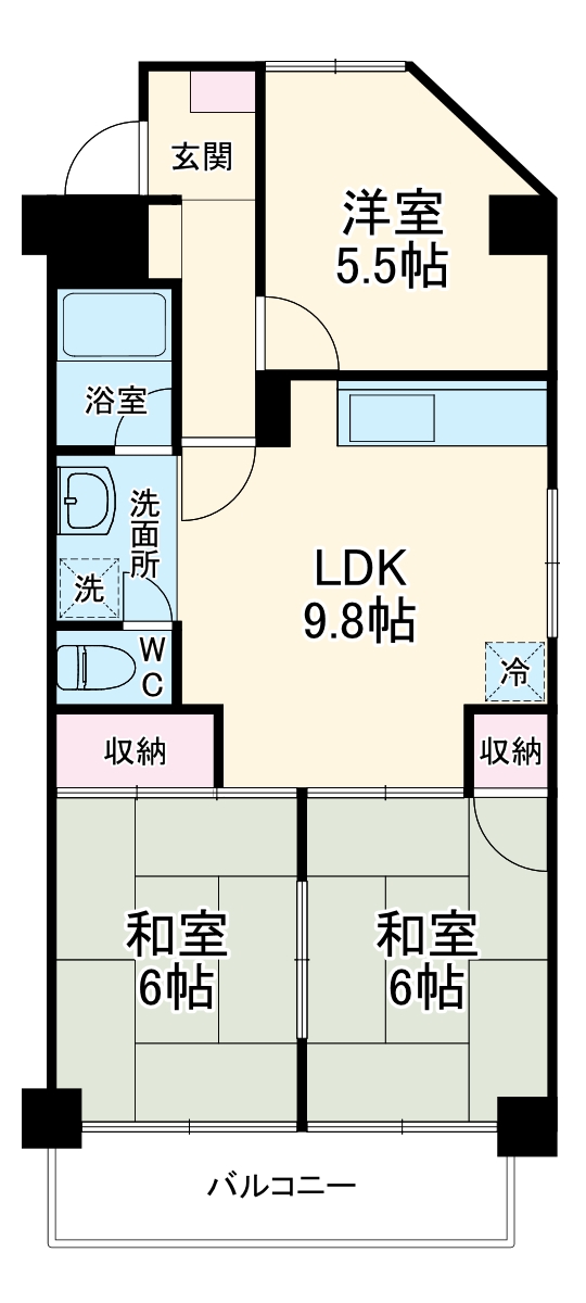 ジュネス21の間取り