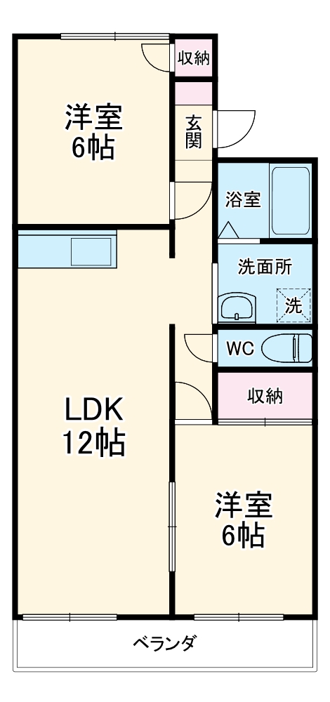 ハイツフジの間取り