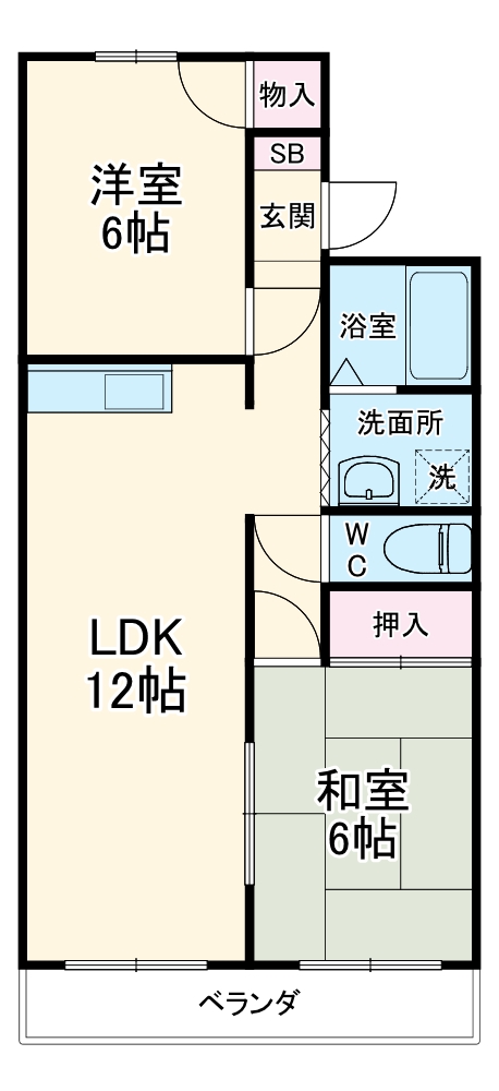 ハイツフジの間取り
