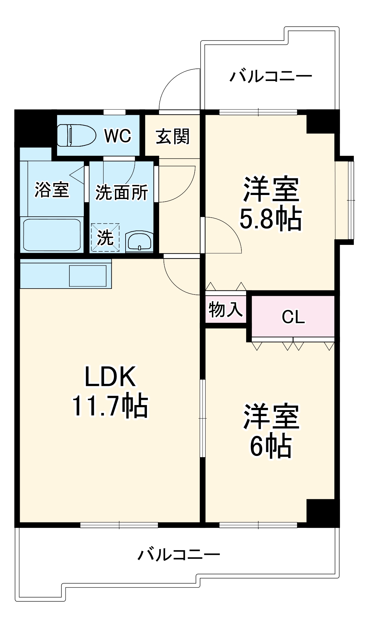 レジデンス代官町スクエアの間取り