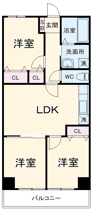 レジデンス代官町スクエアの間取り