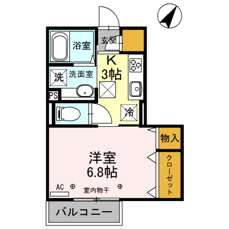 スカイヒルズSの間取り
