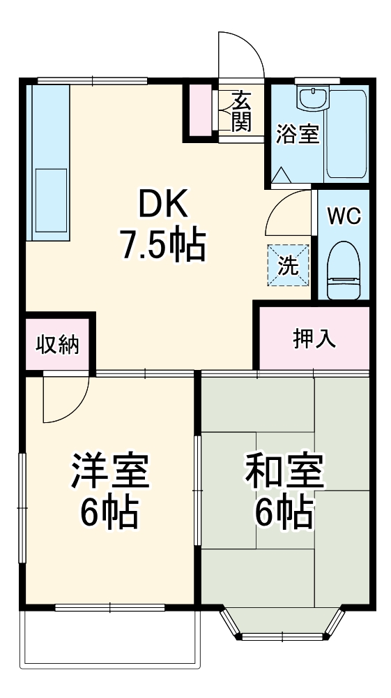ハイム安井弐番館の間取り