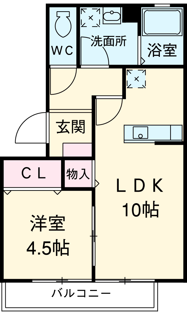 クレールの間取り