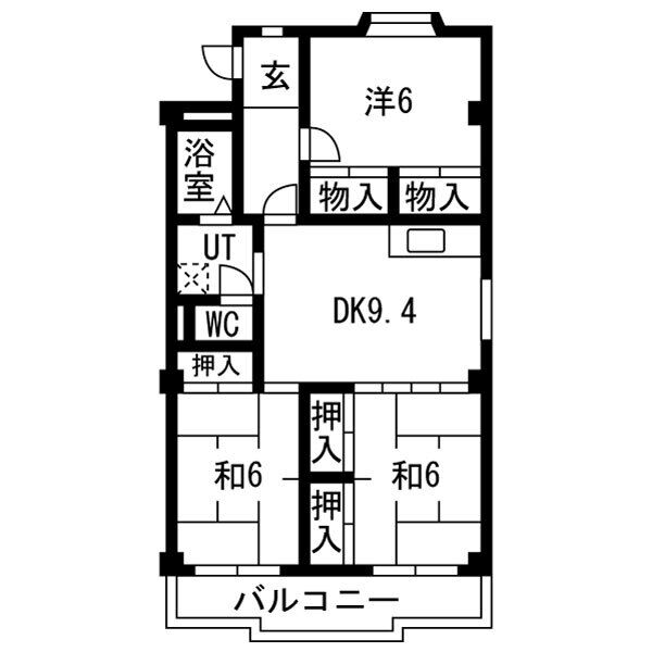 ラルジャンB館の間取り