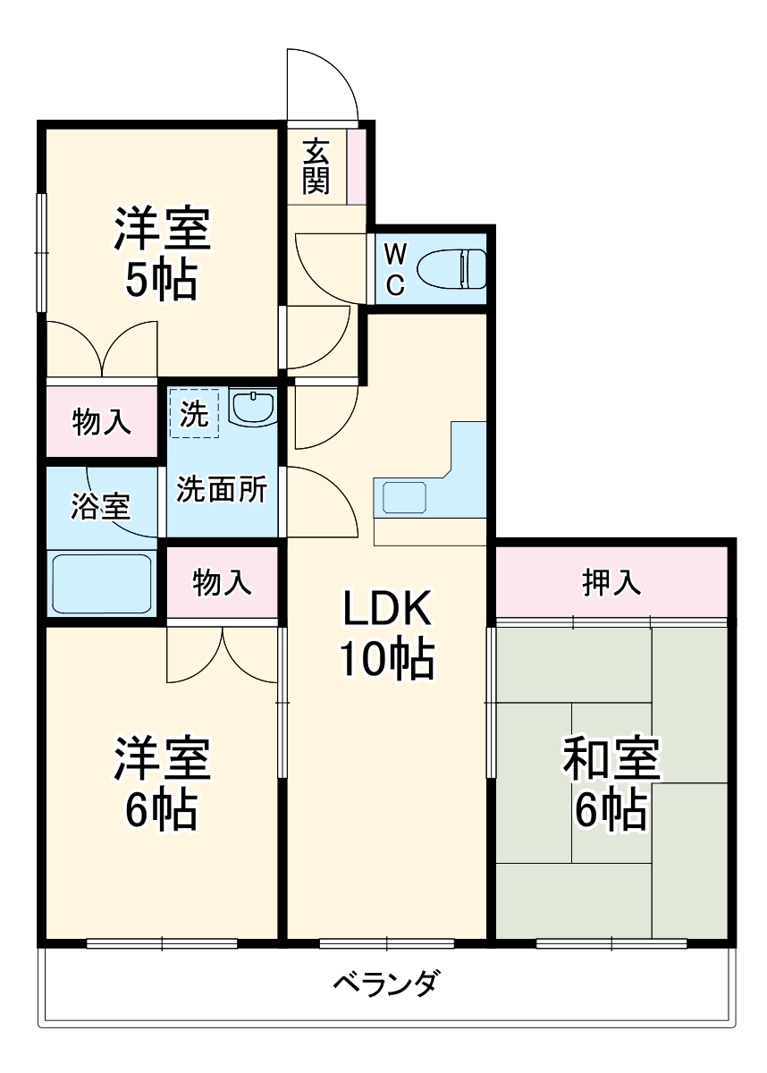 ナガラアンクレーの間取り