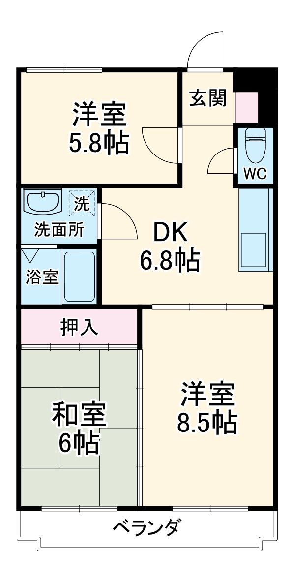 ＢＥＬＬ　ＰＡＬＡＣＥの間取り