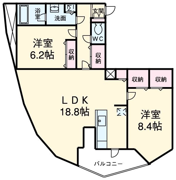 プロシード金山2の間取り