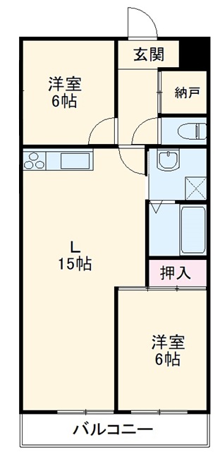 キムラマンション庄内通の間取り