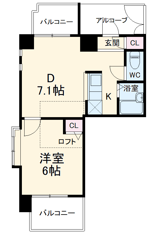 置地マンションの間取り