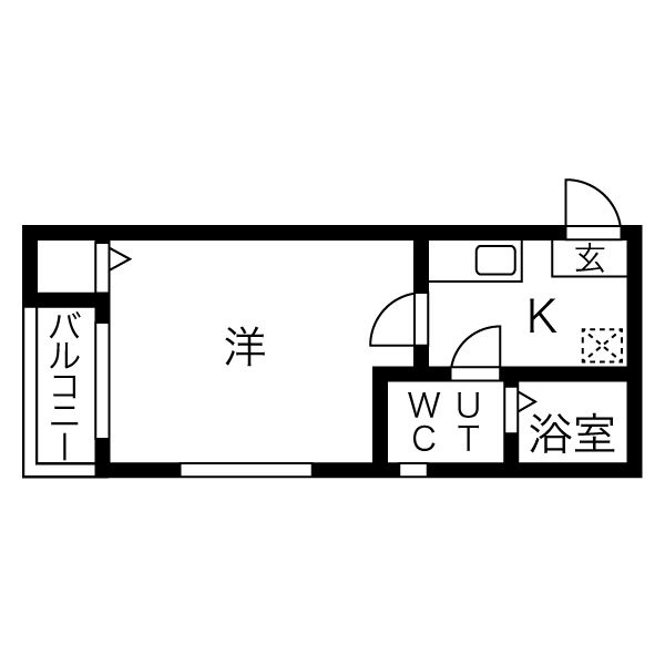 アソシア浅間の間取り
