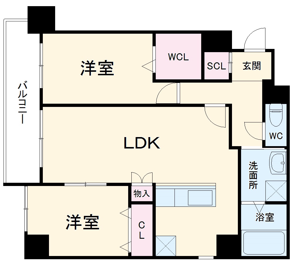 プライムコートの間取り