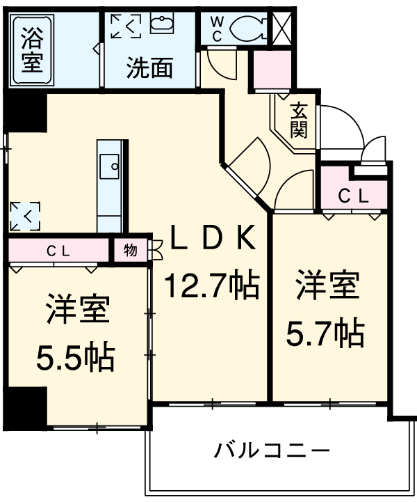 プライムコートの間取り