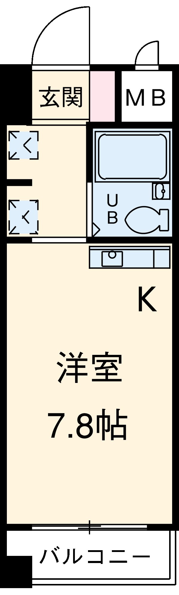 Komodokasa Miwaの間取り