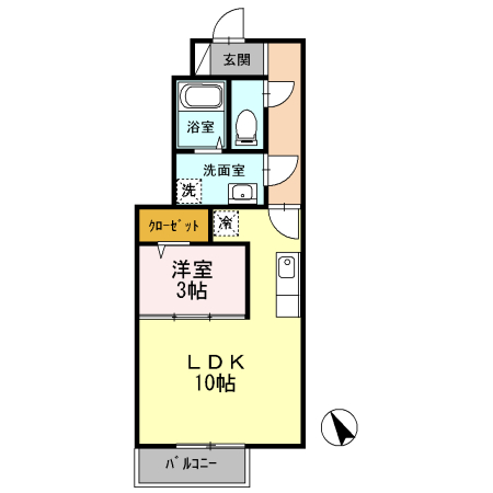 シーゲート八王子の間取り