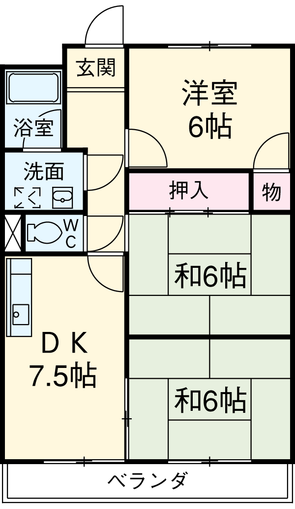 サクセス米本の間取り