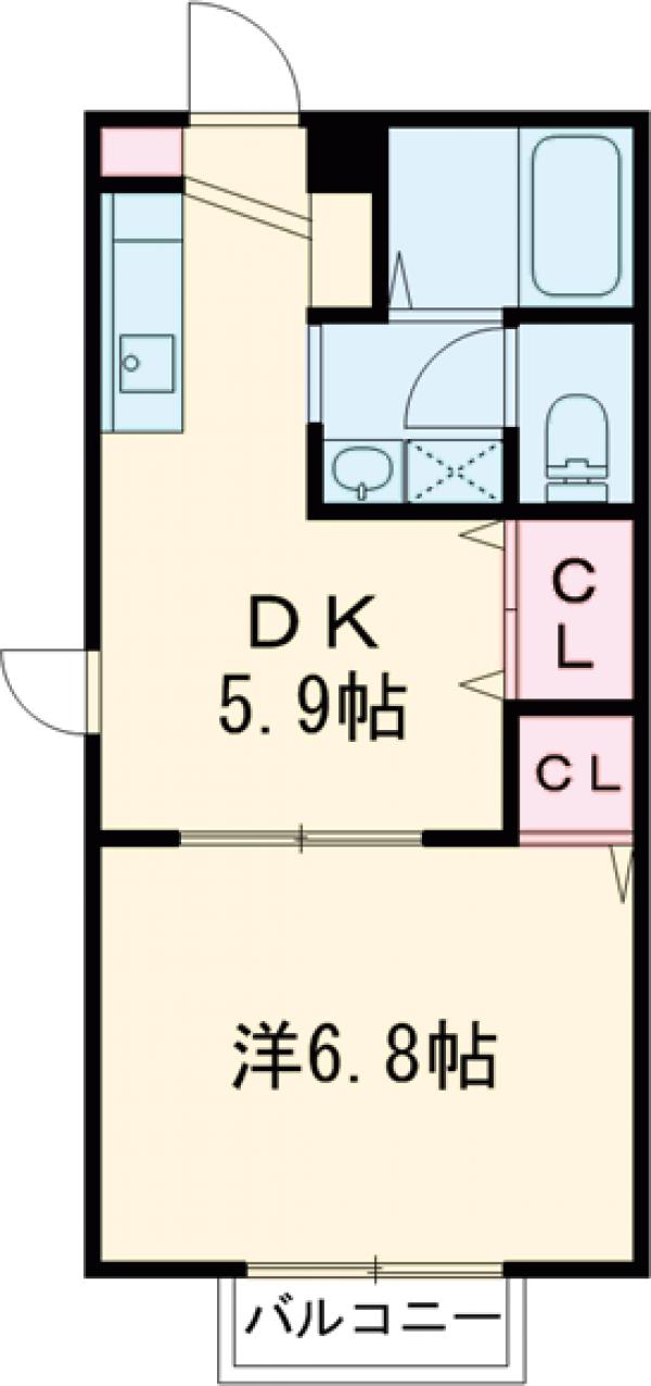 ハイツ草香の間取り