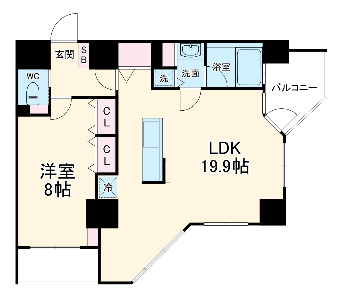 さくらHillsリバーサイドWESTの間取り