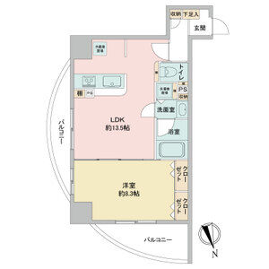 さくらHillsリバーサイドEASTの間取り