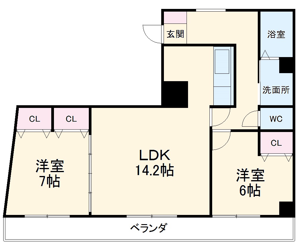 BM TAKAOKAの間取り